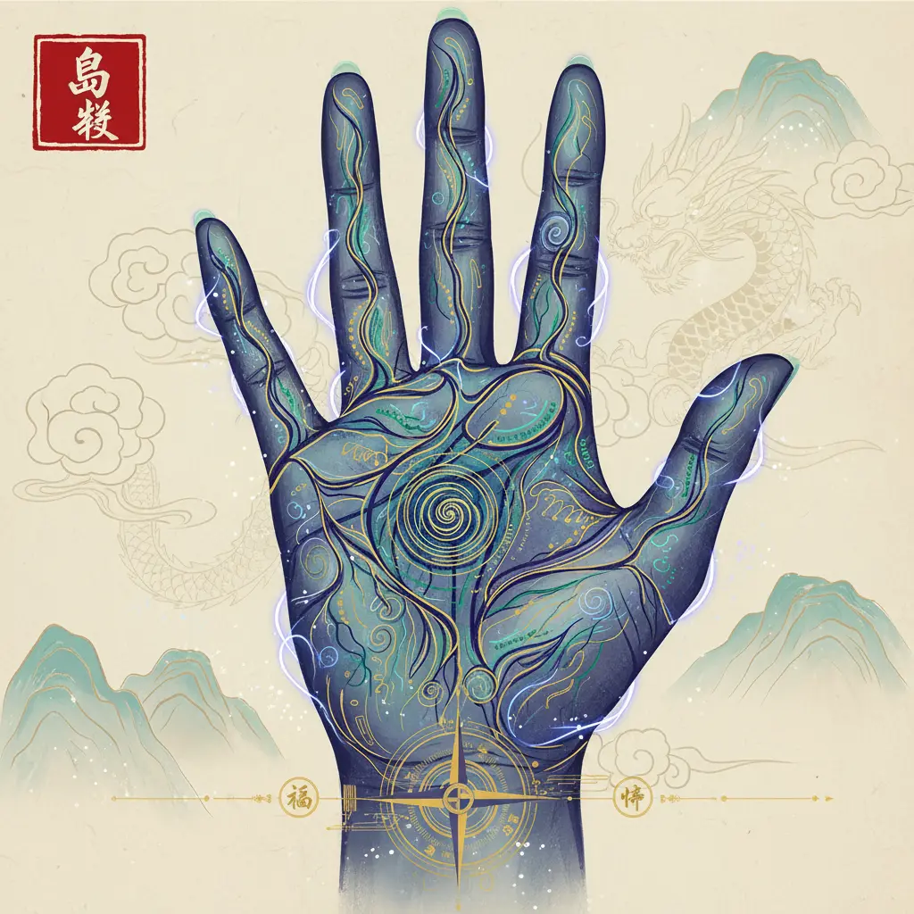 手相 - 島紋